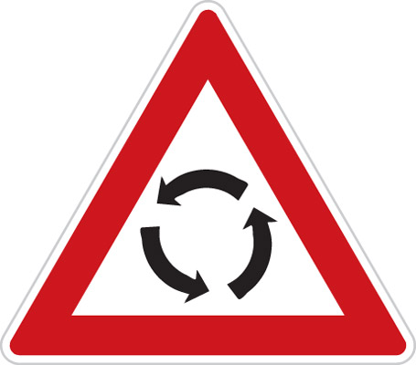 A4 - Křižovatka s kruhovým objezdem