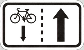 E12a - Jízda cyklistů v protisměru