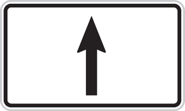 E7a - Směrová šipka (pro směr přímo)