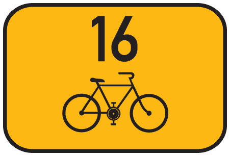 IS21a - Směrová tabulka pro cyklisty