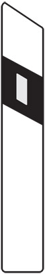 Z11a - Směrový sloupek (bílý levý)