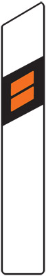 Z11b - Směrový sloupek (bílý pravý)