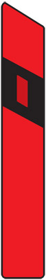 Z11c - Směrový sloupek (červený levý)