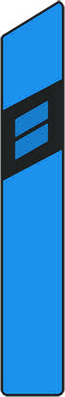 Z11f - Směrový sloupek (modrý pravý)